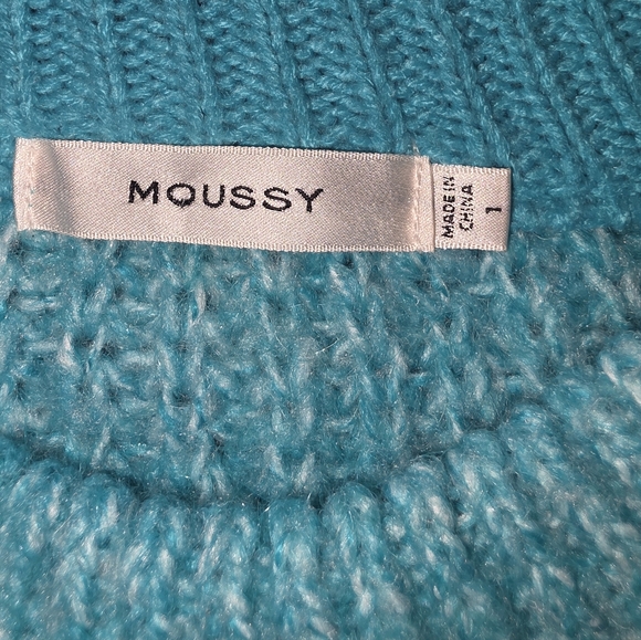Moussy Sweater Size 1(S) Blue/Green - Picture 4 of 9